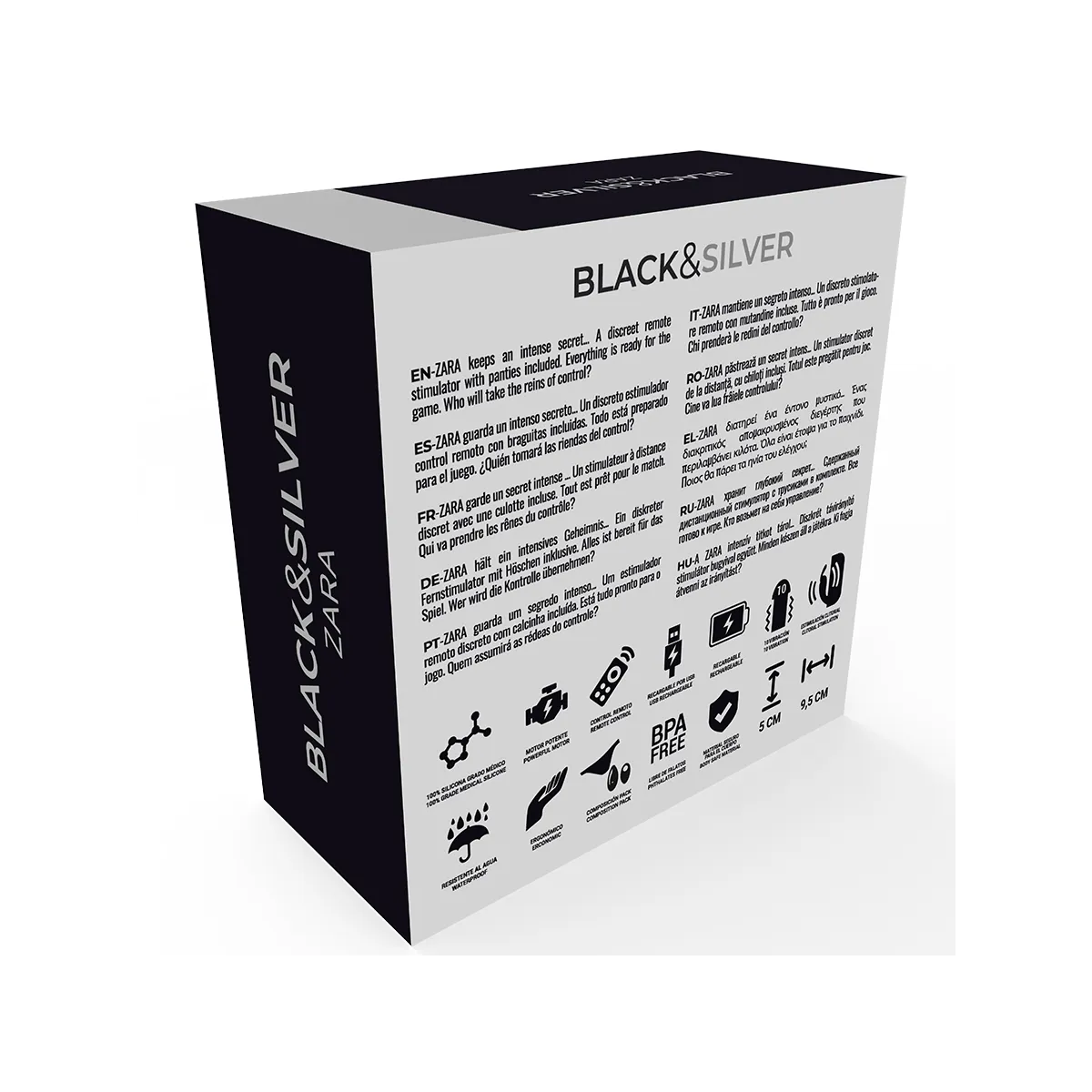 Zara-Stimulator mit Fernbedienung und Kostenlosem Höschen von Black&Silver | Fesselliebe.de