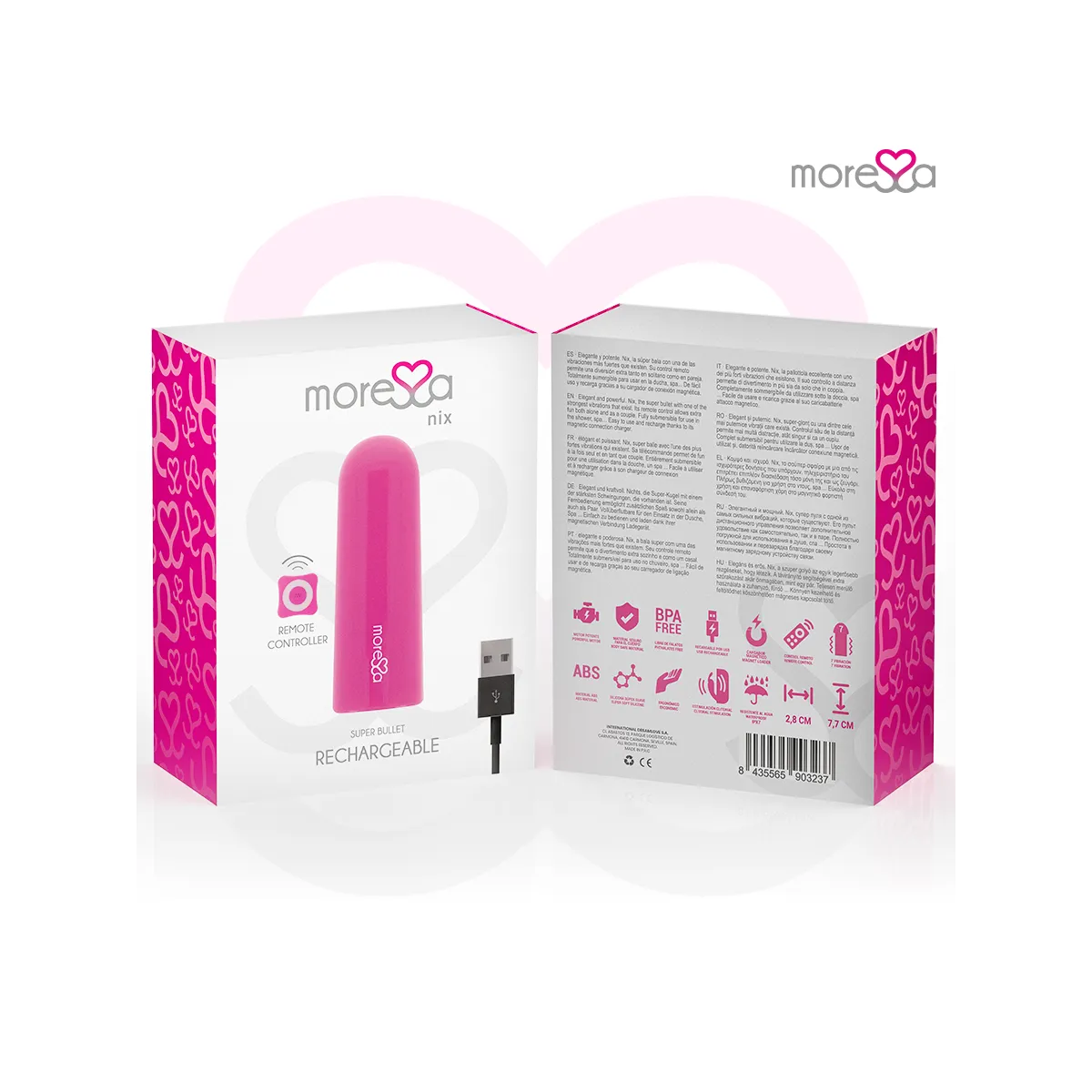 Nix Vibrator mit Fernbedienung Rosa von Moressa | Fesselliebe.de