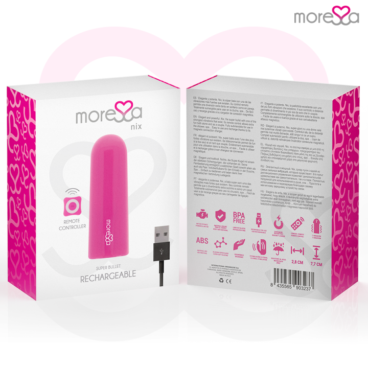 Nix Vibrator mit Fernbedienung Rosa von Moressa | Fesselliebe.de