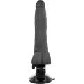 Realistischer Vibrator mit Fernbedienung Schwarz 19 cm -O- 4 cm von Basecock