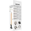 Realistischer natürlicher mit Fernbedienungsvibrator 20 cm -O- 4 cm von Basecock
