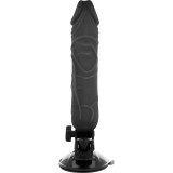 Realistischer Vibrator mit Fernbedienung Schwarz 20 cm -O- 4 cm von Basecock | Fesselliebe.de