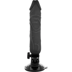 Realistischer Vibrator mit Fernbedienung Schwarz 20 cm -O- 4 cm von Basecock