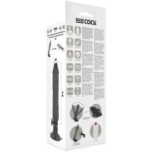 Realistischer Vibrator mit Fernbedienung Schwarz 20 cm -O- 4 cm von Basecock
