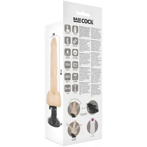 Biegsamer Vibrator natürlich mit Fernbedienung 21 cm -O- 5 cm von Basecock