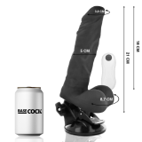 Biegsamer Vibrator mit Fernbedienung Schwarz 21 cm -O- 5 cm von Basecock | Fesselliebe.de