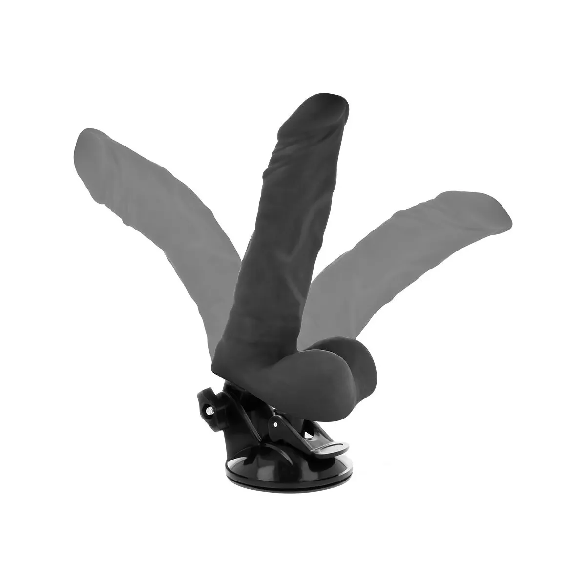 Biegsamer Vibrator mit Fernbedienung Schwarz 21 cm -O- 5 cm von Basecock | Fesselliebe.de