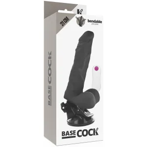 Biegsamer Vibrator mit Fernbedienung Schwarz 21 cm -O- 5 cm von Basecock
