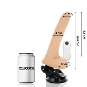 Biegsamer Vibrator natürlich mit Fernbedienung 18,5 cm -O- 4 cm von Basecock