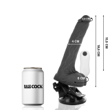 Biegsamer Vibrator mit Fernbedienung Schwarz 18,5 cm -O- 4 cm von Basecock | Fesselliebe.de