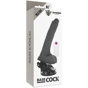 Biegsamer Vibrator mit Fernbedienung Schwarz 18,5 cm -O- 4 cm von Basecock