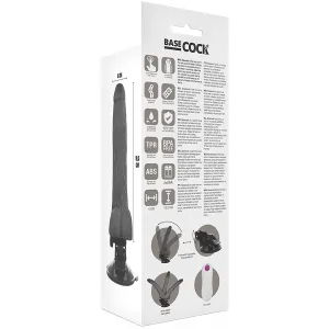 Biegsamer Vibrator mit Fernbedienung Schwarz 18,5 cm -O- 4 cm von Basecock