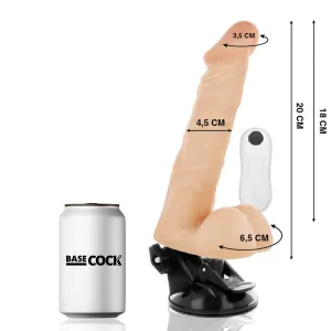 Biegsamer Vibrator natürlich mit Fernbedienung 20 cm -O- 4,5 cm von Basecock