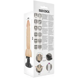 Biegsamer Vibrator natürlich mit Fernbedienung 20 cm -O- 4,5 cm von Basecock