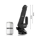 Realistischer Vibrator mit Fernbedienung Schwarz 18,5 cm -O- 4cm von Basecock