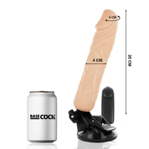 Realistischer Vibrator mit Fernbedienung natürlicher 20 cm -O- 4 cm von Basecock