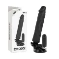 Realistischer Vibrator mit Fernbedienung Schwarz 21 cm -O- 4 cm von Basecock