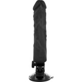 Realistischer Vibrator mit Fernbedienung Schwarz 21 cm -O- 4 cm von Basecock | Fesselliebe.de