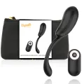 Vibrationsei mit Fernbedienung wiederaufladbar Schwarz/Gold von Coquette Toys