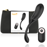 Vibrationsei mit Fernbedienung wiederaufladbar Schwarz/Gold von Coquette Toys | Fesselliebe.de