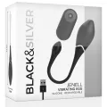Jenell wiederaufladbares Vibrierei von Black&Silver