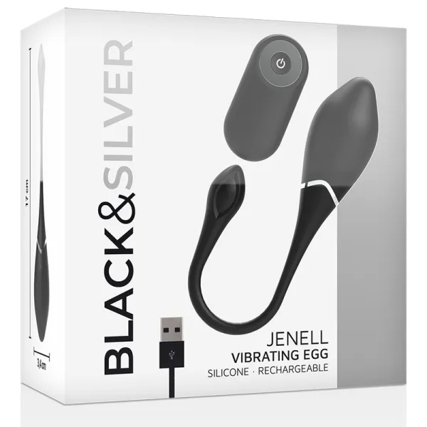 Jenell wiederaufladbares Vibrierei von Black&Silver | Fesselliebe.de