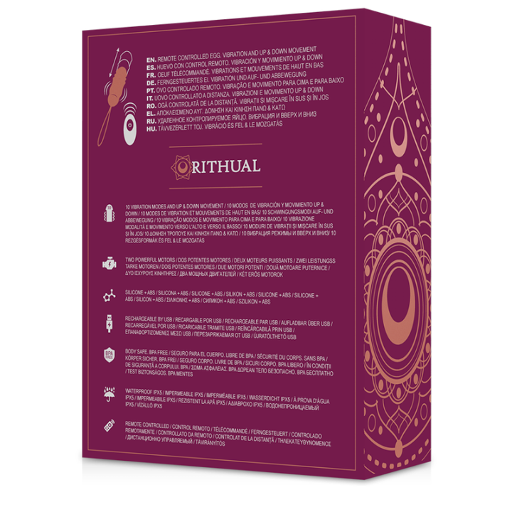 Reva Egg mit Fernbedienungs-Up&Down-System + Vibration von Rithual | Fesselliebe.de