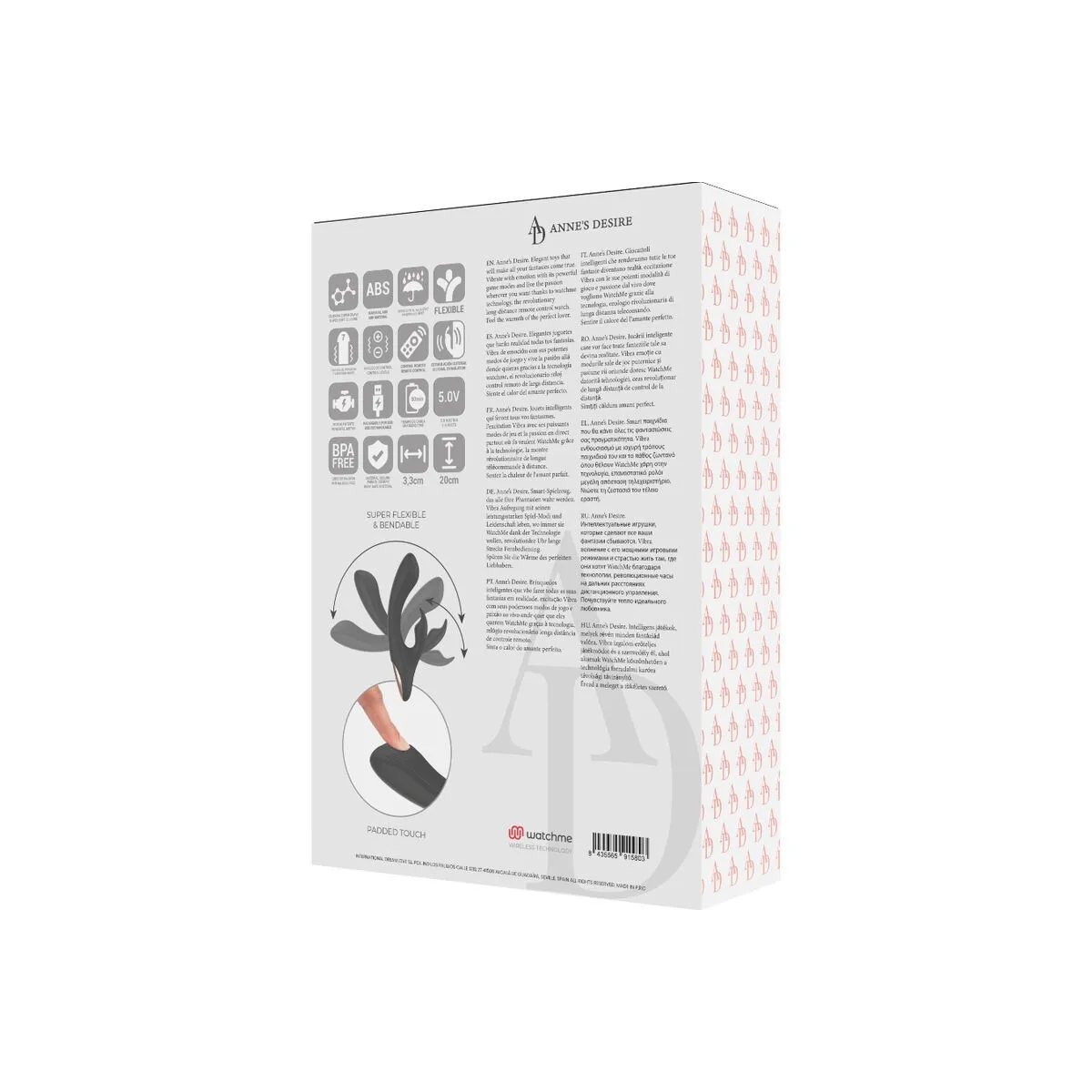 Rabbit mit Fernbedienungstechnologie Watchme Schwarz/Gold von anne´S Desire | Fesselliebe.de