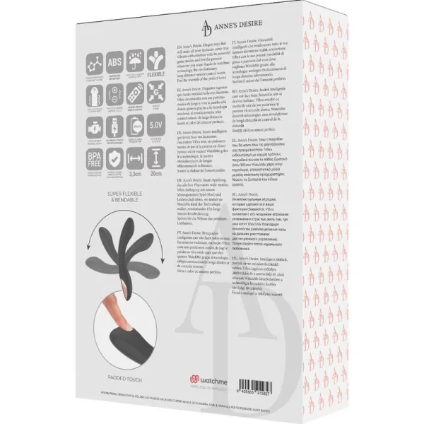 Curve mit Fernbedienungstechnologie eine Watchme Schwarz / Gold von anne´S Desire | Fesselliebe.de