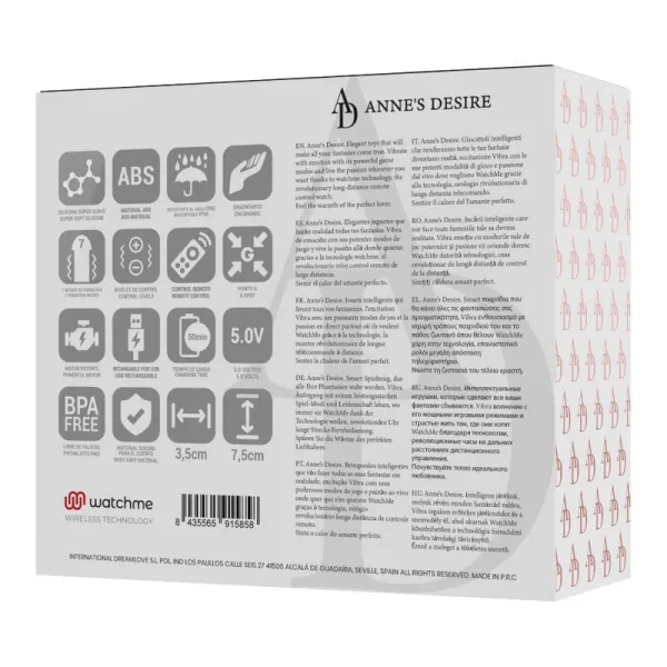 Egg mit Fernbedienungstechnologie Watchme Schwarz von anne´S Desire | Fesselliebe.de