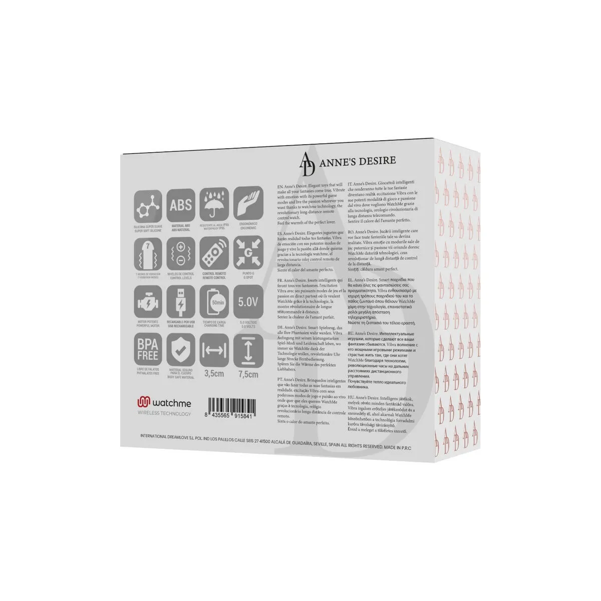 Egg mit Fernbedienungstechnologie Watchme Schwarz/Gold von anne´S Desire | Fesselliebe.de