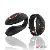 Dual Pleasure Tecnolog A Watchme Schwarz/Gold von anne´S Desire | Fesselliebe.de