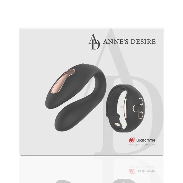 Dual Pleasure Tecnolog A Watchme Schwarz/Gold von anne´S Desire | Fesselliebe.de