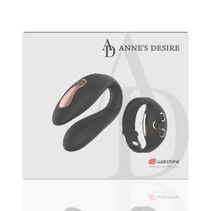 Dual Pleasure Tecnolog A Watchme Schwarz/Gold von anne´S Desire