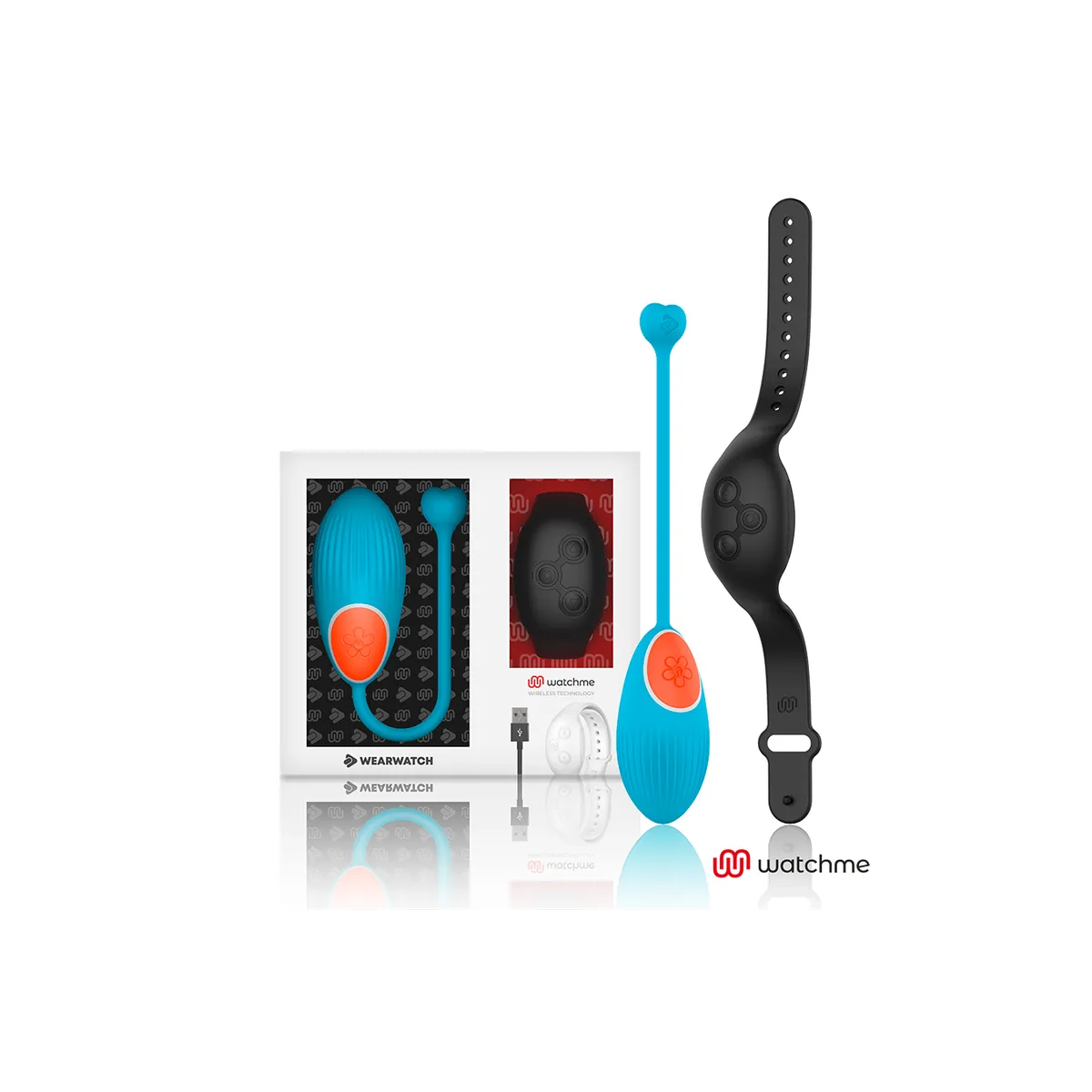 Watchme-Technologie mit Fernbedienung Egg Blue / Jet von Wearwatch | Fesselliebe.de