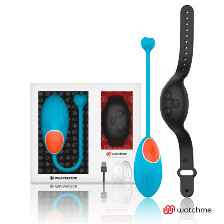 Watchme-Technologie mit Fernbedienung Egg Blue / Jet von Wearwatch | Fesselliebe.de