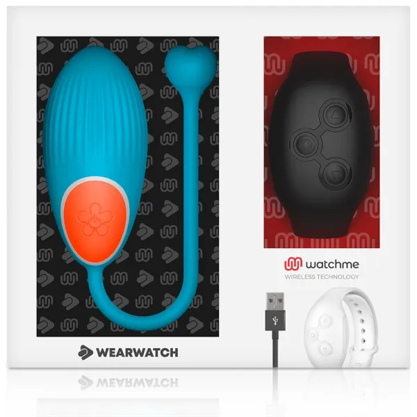 Watchme-Technologie mit Fernbedienung Egg Blue / Jet von Wearwatch | Fesselliebe.de