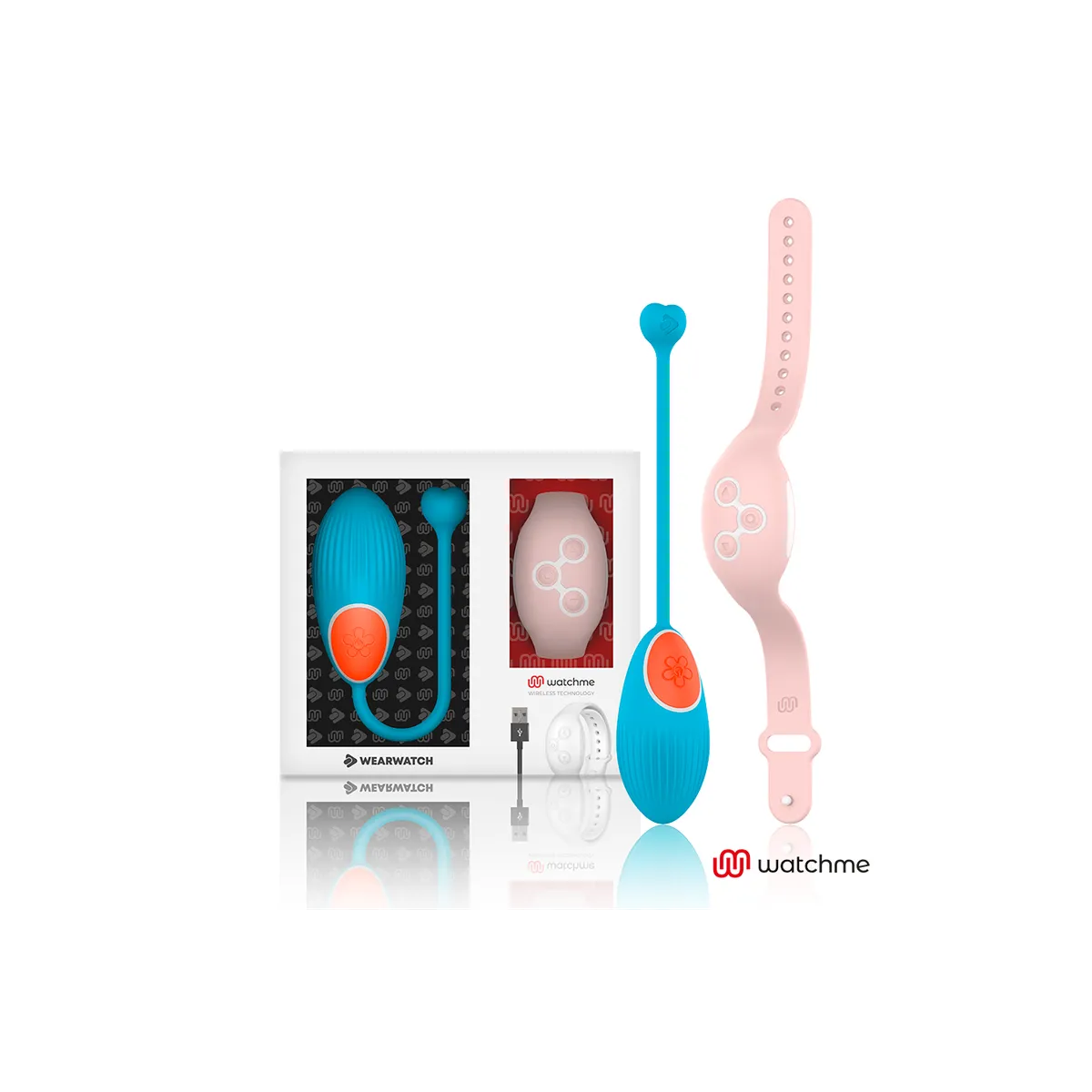 Watchme-Technologie mit Fernbedienung Ei Blau / Rosa von Wearwatch | Fesselliebe.de