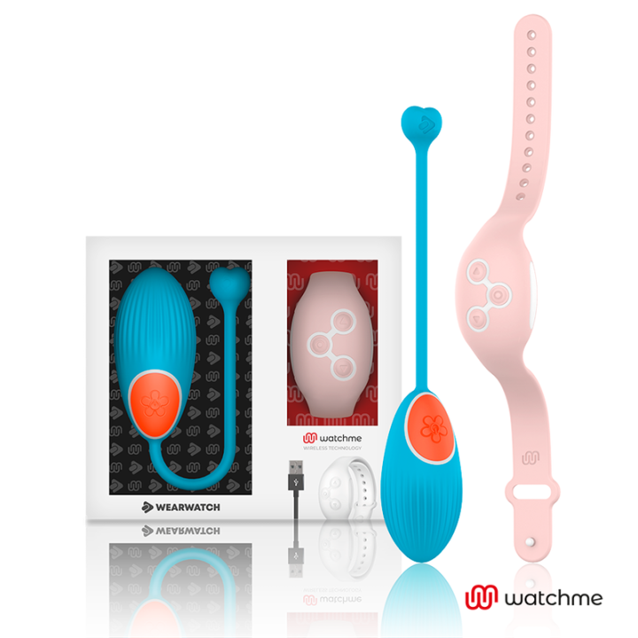 Watchme-Technologie mit Fernbedienung Ei Blau / Rosa von Wearwatch | Fesselliebe.de
