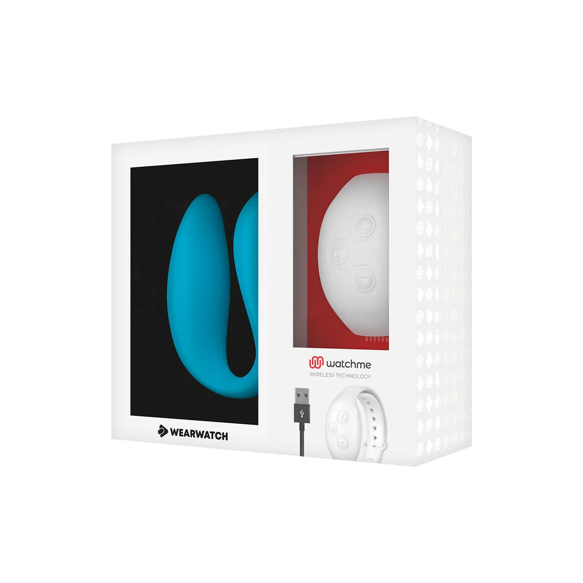 Watchme Dual Technology Vibrator Indigo/Snow von Wearwatch | Fesselliebe.de