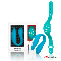 Dual-Technologie-Watchme-Vibrator Indigo/Meerwasser von Wearwatch | Fesselliebe.de