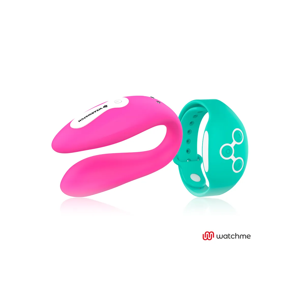 Dual-Technologie-Watchme-Vibrator Fuchsia / Meerwasser von Wearwatch | Fesselliebe.de