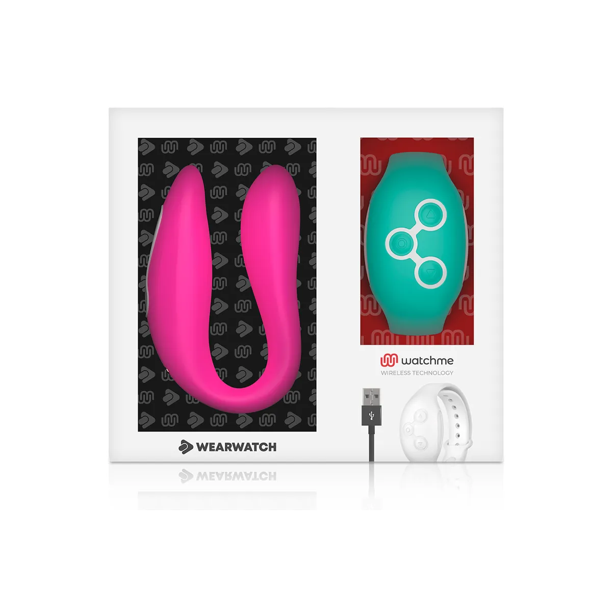 Dual-Technologie-Watchme-Vibrator Fuchsia / Meerwasser von Wearwatch | Fesselliebe.de