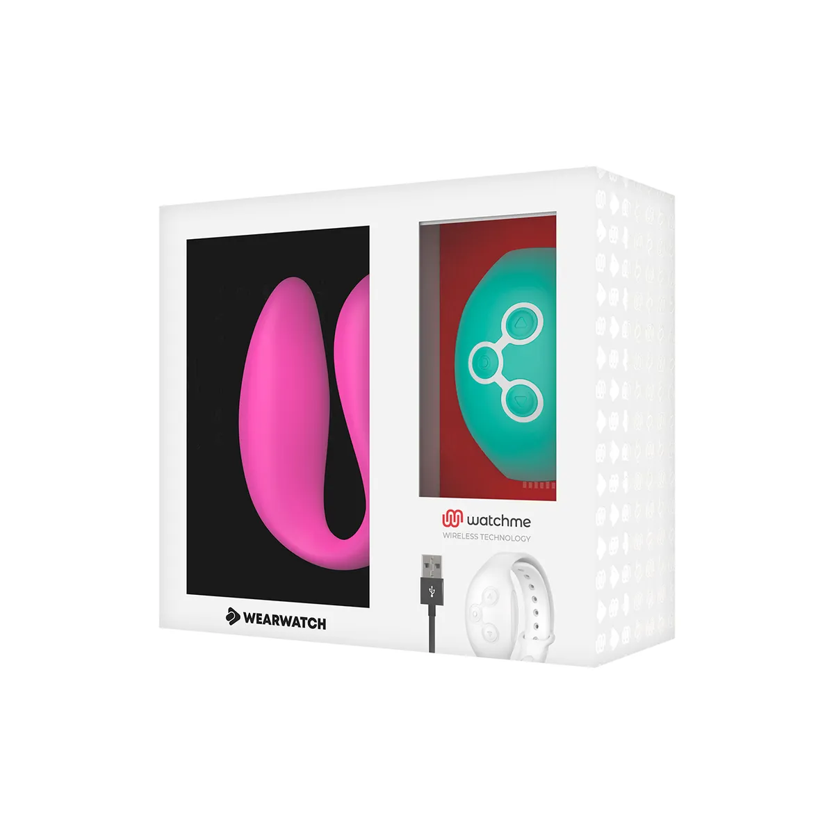 Dual-Technologie-Watchme-Vibrator Fuchsia / Meerwasser von Wearwatch | Fesselliebe.de