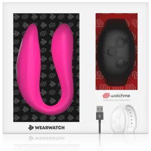 Watchme Dual Technology Vibrator Fuchsia/Azabache von Wearwatch