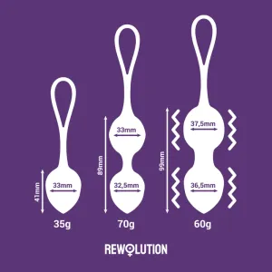Rewobeads Vibrierbälle mit Fernbedienung mit Watchme-Technologie von Rewolution