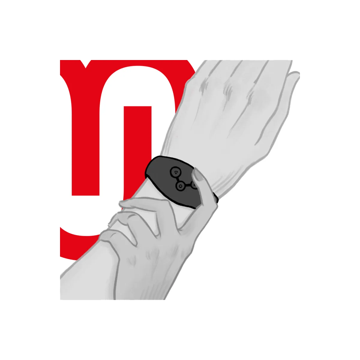 Wireless-Technologie-Uhr Pechschwarz von Watchme | Fesselliebe.de