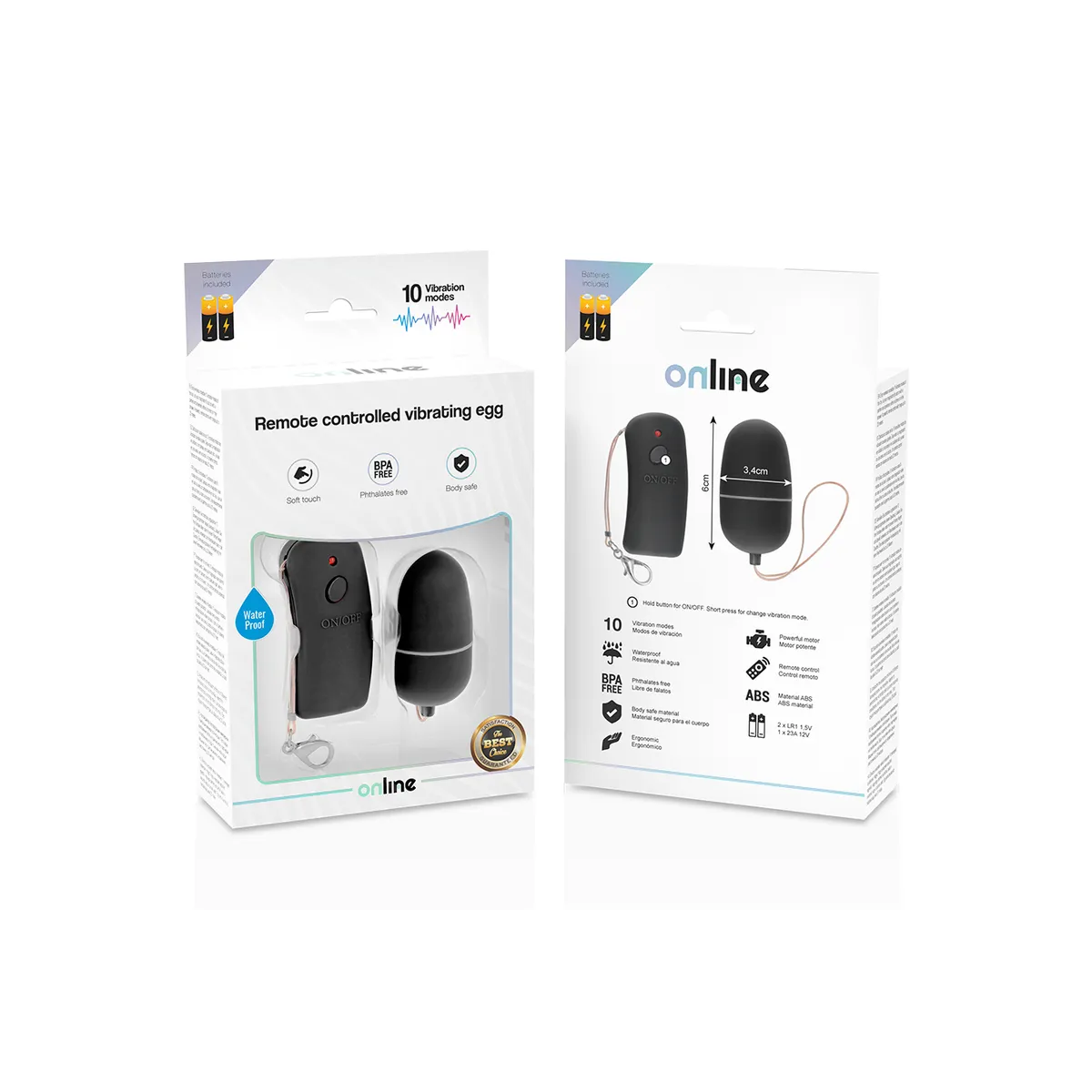 Vibrierendes Ei mit Schwarzer mit Fernbedienung von Online | Fesselliebe.de