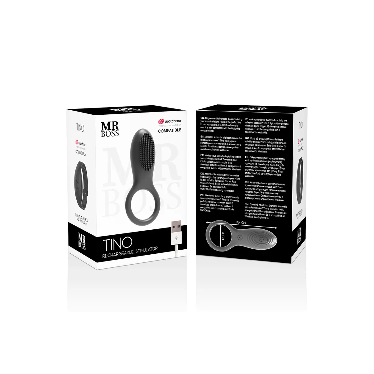 Tino Stimulatorring Kompatibel mit der Watchme Wireless-Technologie von Mr, Boss | Fesselliebe.de