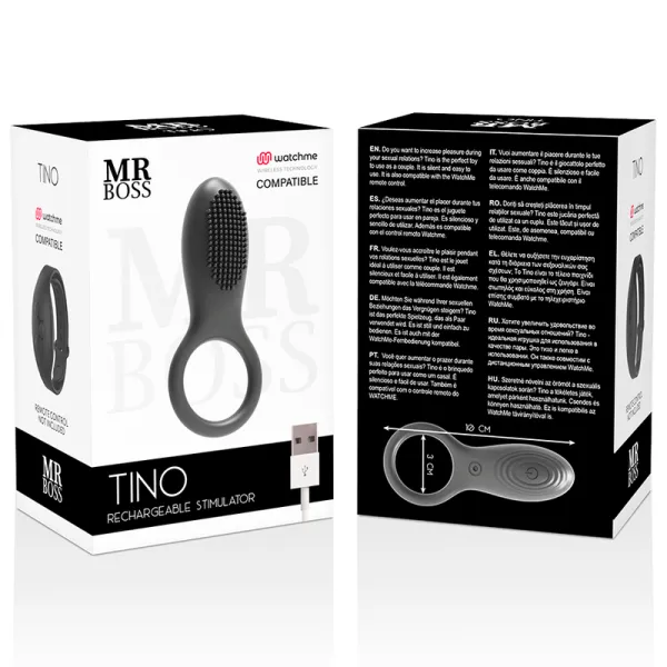 Tino Stimulatorring Kompatibel mit der Watchme Wireless-Technologie von Mr, Boss | Fesselliebe.de